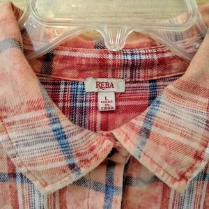 TWO thin flannel shirts